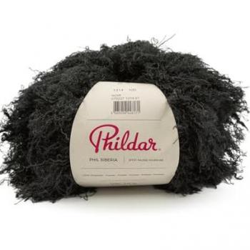 Pelote de fil à tricoter noir Sibéria
