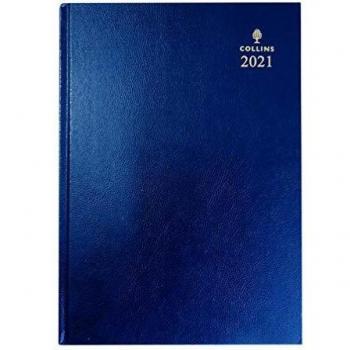 Collins 44 A4 2021 Blue Desk Diary – Day‑to‑Page Design