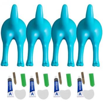 Adhesive Dog Tail Coat Hooks