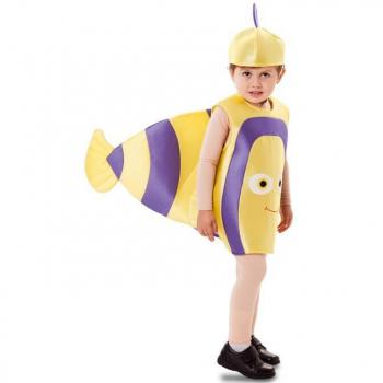 Disfraz de Pez Amarillo y Lila para Niños