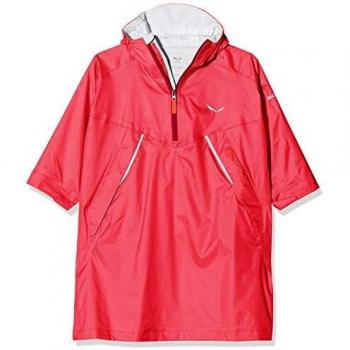 Salewa PUEZ 2 RTC K Poncho Blouson de Pluie Mixte, Rouge chiné, M/Kid