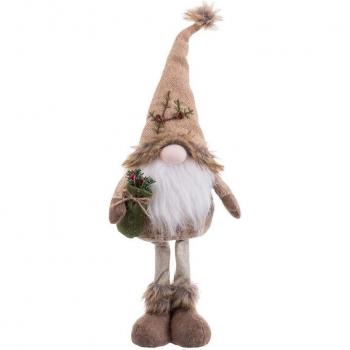 Adorno Navideño Beige Metal Tejido 18 X 9 X 53 Cm