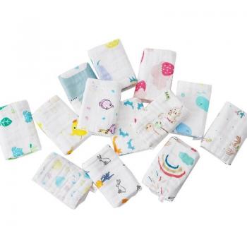 Paño Facial Muselina 6 Capas – Kit para Bebés (5 unidades)