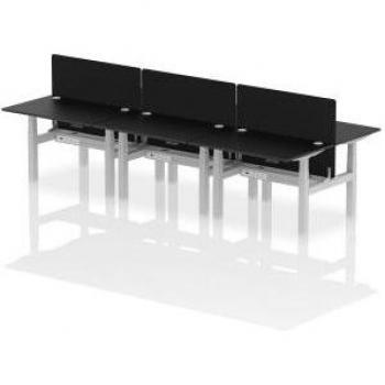 AirBench 1200×800 mm, Height‑Adjustable 6‑Person Desk with Cable Management Port