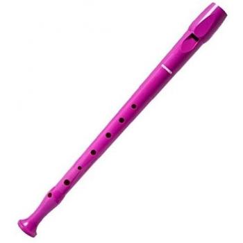 Flauta dulce Hohner Melody 9508 color Violeta Rosa con funda, limpiador y documentación