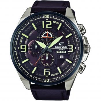 Casio EFR‑555BL Edifice für Herren: Analog, Quarz, Echthelterfassung