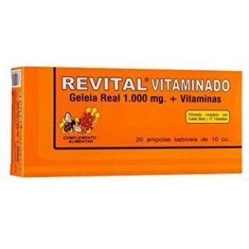 Revital Royal Jelly with Vitamins 1000mg 20 Drinkable Vials
