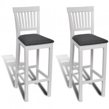 Bar Chair Duo Legno Bianco VidaXL