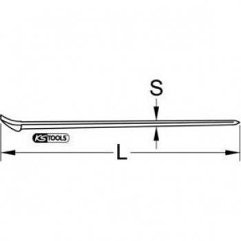 KS Tools 963.9724 Barre à mine BRONZEplus 1000 mm, 22 mm de section