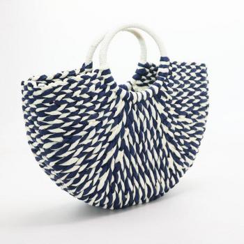 Wicker Round Basket Bag for Women
