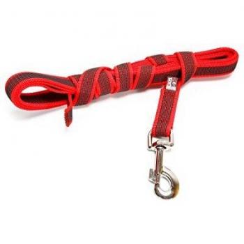 Julius K9 Color & Gray SuperGrip Red/Gray 3 m Leash (No Handle)