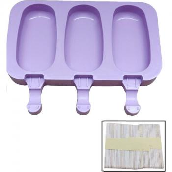 Creative Irregular-Shaped Ice Cream Molds with Silicone Lid