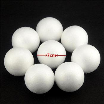10PCS 70MM White Foam Craft Balls