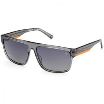 Timberland TB 9342 20D Quadratische Herrenbrille, grau und polarisiert