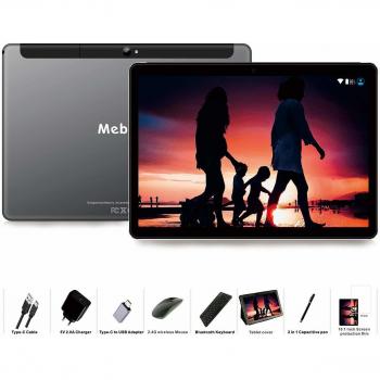 Tablette Tactile 10 Pouces MEBERRY Android 9 Pie 4 Go RAM 64 Go ROM 4G Dual SIM 8000mAh