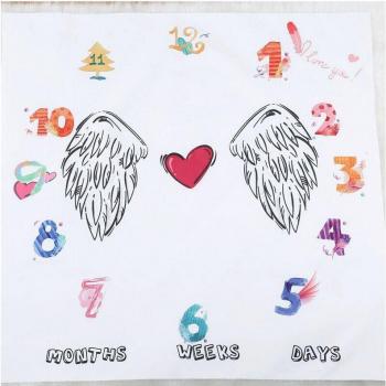 Kids Unicorn Milestone Photography Blanket