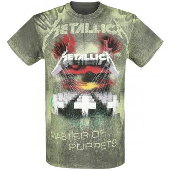T-shirt Homme Gris Foncé Metallica Master Of Puppets