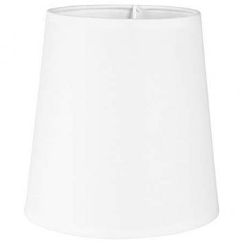 Abat‑jour conique blanc 15 cm, culot E14 – finition mate