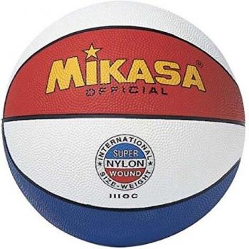 MIKASA 1110‑C Kinderbasketball, dreifarbig, 7‑Stück