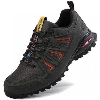 ASTERO Chaussures de Sport Homme Basket Mode Course Running Gym Fitness Respirantes Marche Sneakers Taille 41-46 (EU, Vert, Numeric_44)