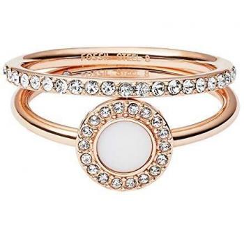 Anillo apilable de mujer FOSSIL con diseño Stone Glitz