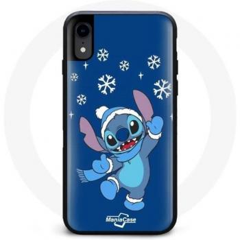 Coque iPhone XS Disney Stitch Hiver