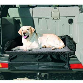 Trixie Lit Confortable pour Chien dans le Coffre de Voiture Noir/Gris 95 x 75 cm