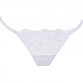 Elegant White Marseille Thong by Bluebella