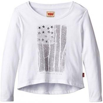 Camiseta Infantil Levi's® para Niñas, Blanco, 5 años (110 cm)