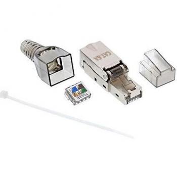 InLine® 76204A RJ45 Metallico, Trasparente Cavo di Collegamento