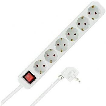 Rev Multipresa a Tavolo 6‑Fold 1,4 m con Switch Bianco