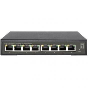 Switch 8‑Puertos LevelOne Gestionado PoE L2 Negro