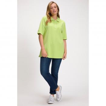 Polo Verde Donna Mezze Maniche Taglia 64/66 in Piqué