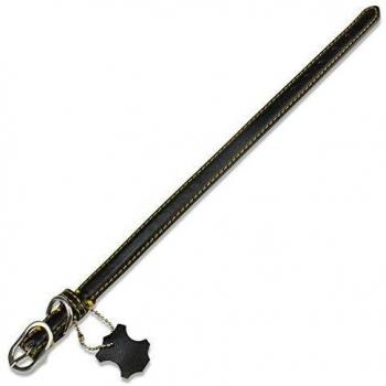 Arquivet Collier en cuir lisse noir 25 × 55 cm