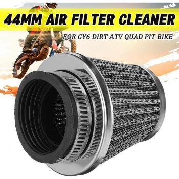44MM Universal Motorcycle Air Filter Element – Mushroom Head Pod Cleaner, Double Foam Carburetor Air Filter Cleaner Intake