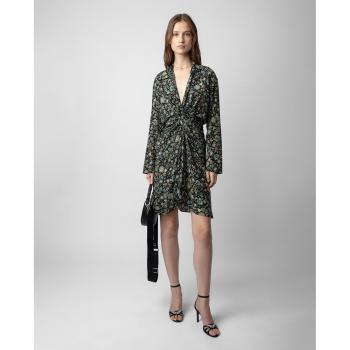 Zadig & Voltaire: Robe Élégante Noire en Soie – XS Femme