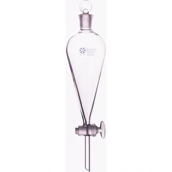 Glass Separatory Funnel, Pear Shape, 250ml, with Ground Stopcock