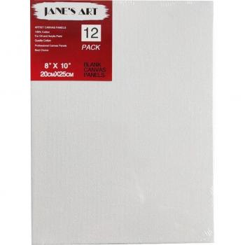 White Cotton Canvas Sheet – 8”×10” (20x25 cm) – Student & Kids Edition