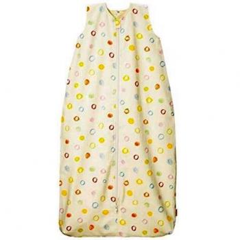 Cotonea Kinder Schlafsack aus Bio Baumwolle Kritzelkreise 110 cm