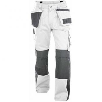 Dassy Unisex-Erwachsener Pantaloni Hose, Bianco/Grey, 56