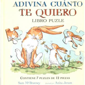 Adivina cuánto te quiero libro puzzle.