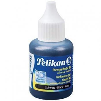Inchiostro per timbri idrorepellente Pelikan tipo 84 flacone 30 ml nero 351460