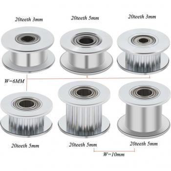 Polea de 20 Dientes GT2 para Impresión 3D – 5 mm × 10 mm
