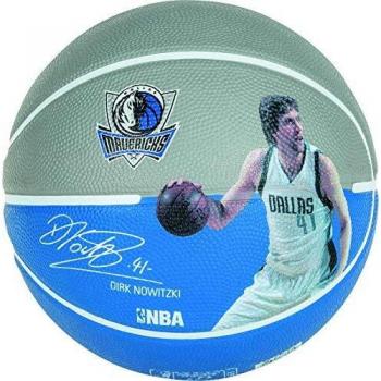 NBA Star Dirk Nowitzki 5” Basketball – Spalding 83‑398Z Grau