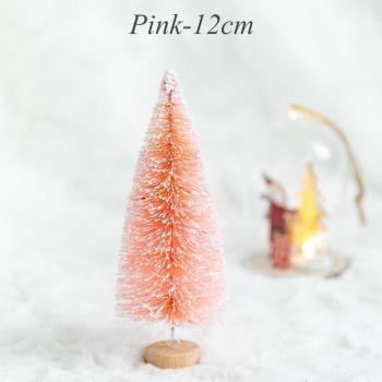 10-25cm Frosted Bottle Brush Christmas Tree Decoration