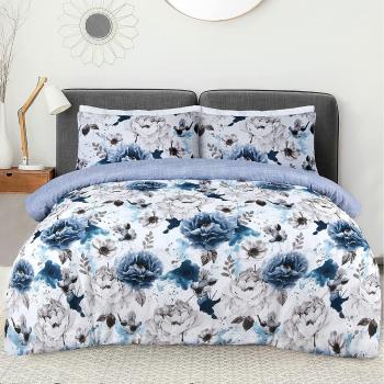 Single Size Reversible Floral Print Polycotton Duvet Set