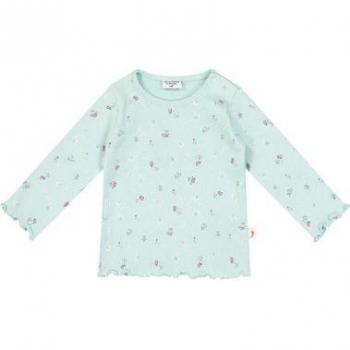 SALT AND PEPPER Langarmshirt Mint mit Blumen