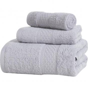 Serviettes de bain en coton doux 3 pièces