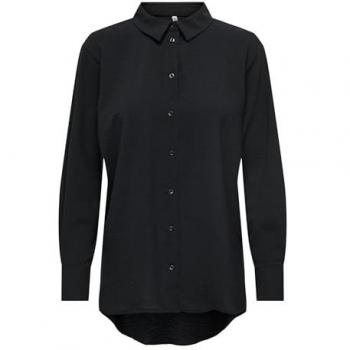 Camicia Donna Kenta Lion Life A Maniche Lunghe Nera L