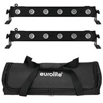 Eurolite Set 2x LED BAR-6 QCL RGBW + Soft Bag